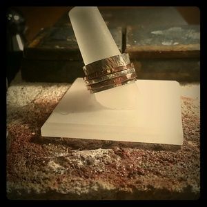 Sterling silver spinner ring